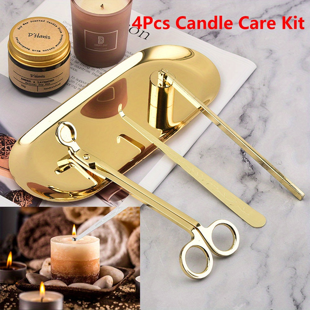 Candle Making Items - 4pcs/set Luxury Candle Care Kit Stainless