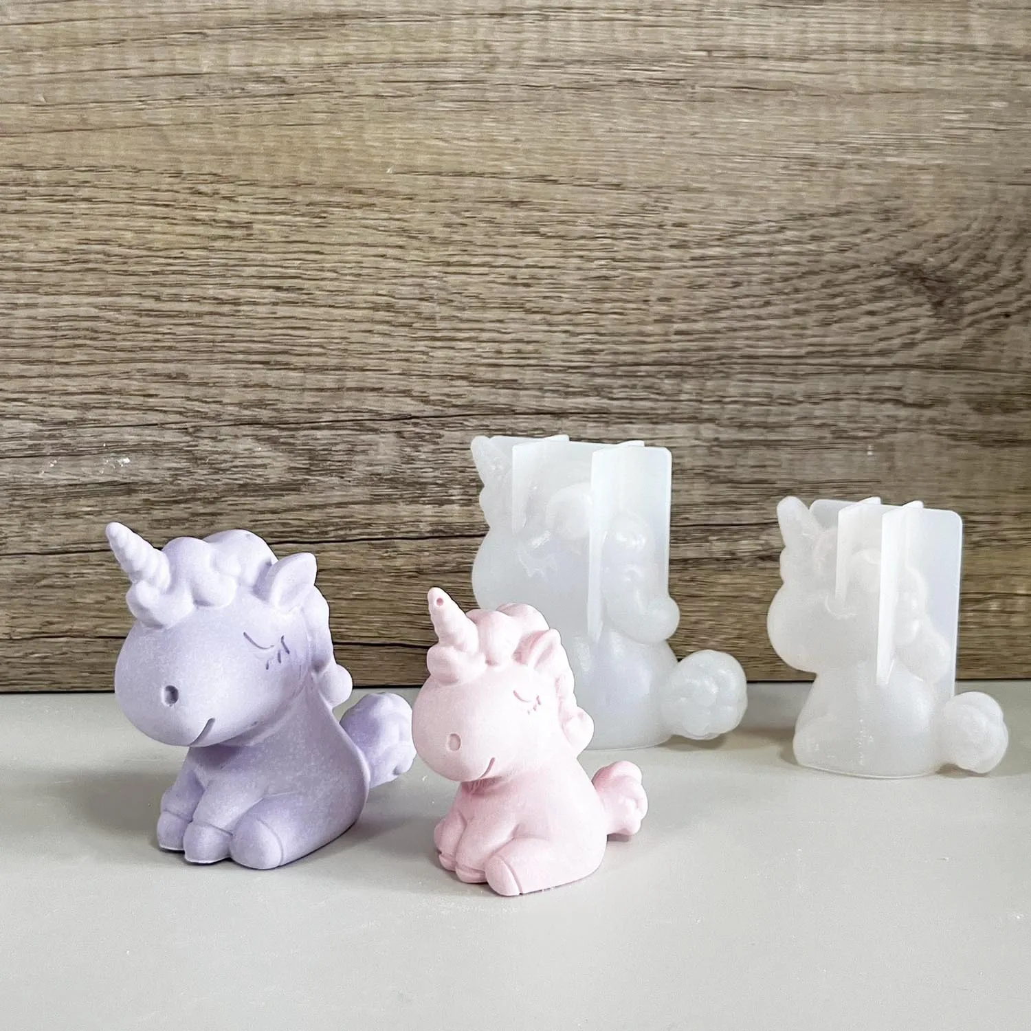 Candle Making Items - 3D Geometric Silicone Unicorn Cat Deer