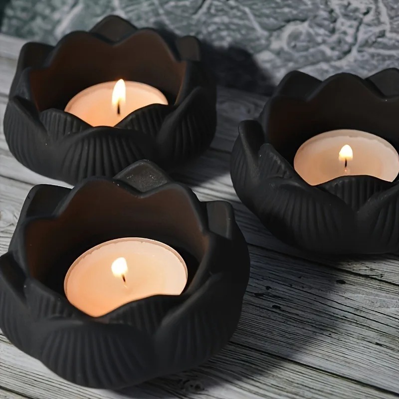 Candle Making Party - 1pc DIY Lotus Flower Silicone Resin