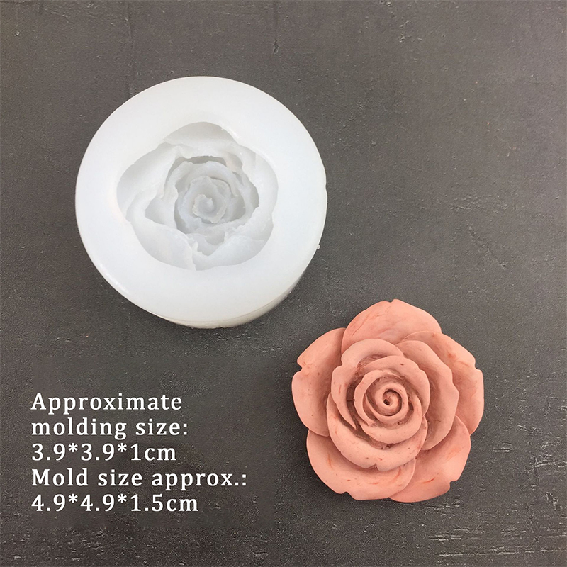 3D Rose Flower Shape Leaf Sili - огляд і ціна Candle Making Items