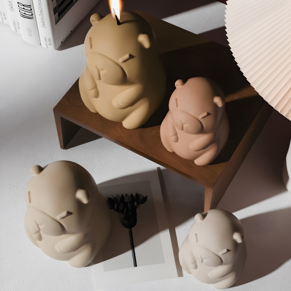 Standing Capybara Scent Candle - огляд і ціна Candle Making With Beeswax