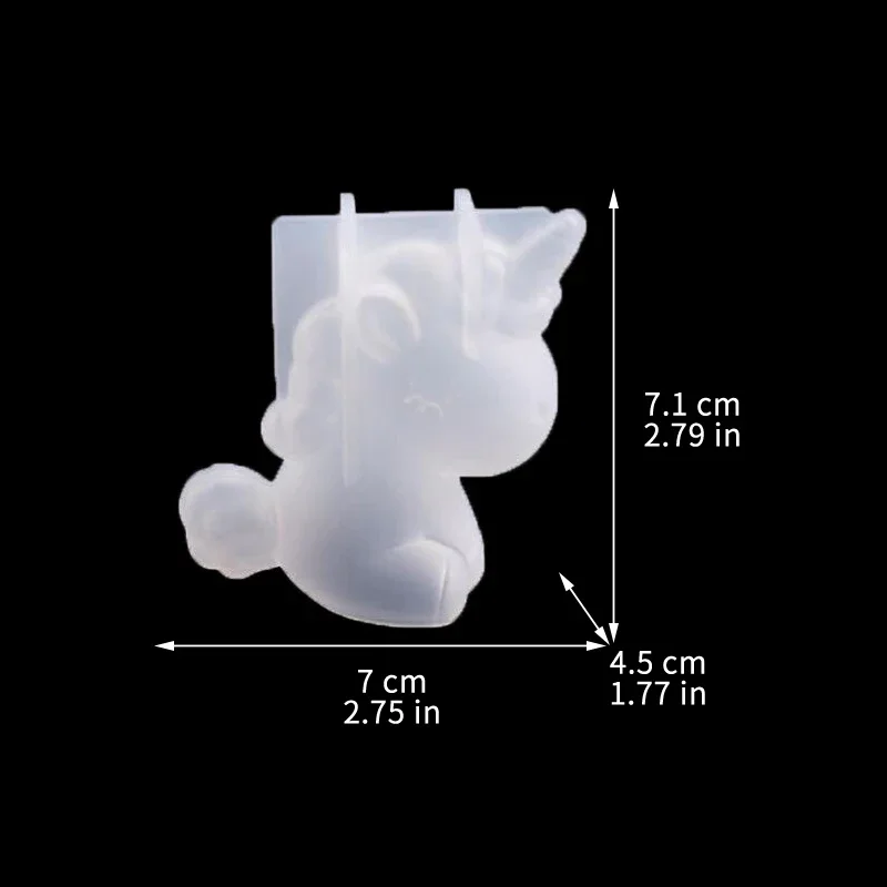 3D Geometric Silicone Unicorn  - огляд і ціна Candle Making Items