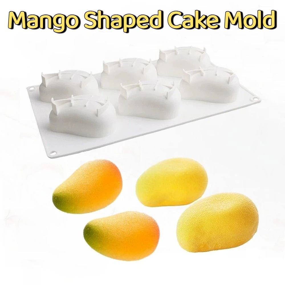 6 Cavity Mango Shaped Cake Mol - огляд і ціна Candle Making Items