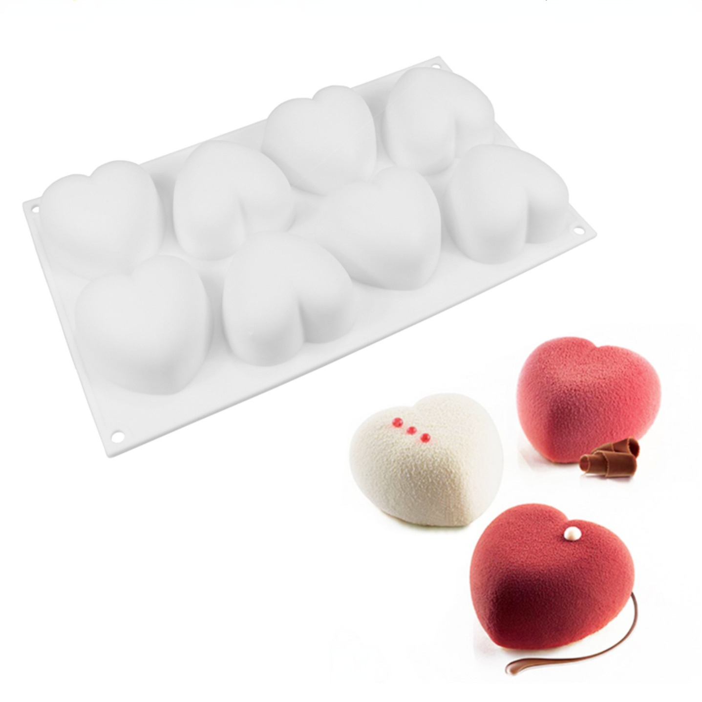 Love Heart Silicone Soap Mold  - огляд і ціна Candle Making Items