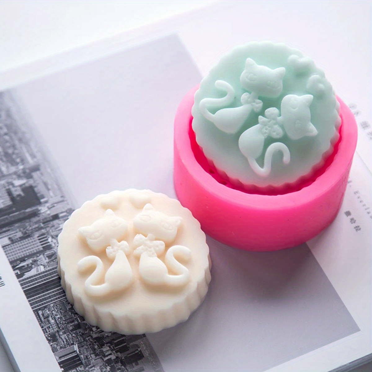 1-Piece Silicone Cat Soap Mold - огляд і ціна Candle Making With Beeswax