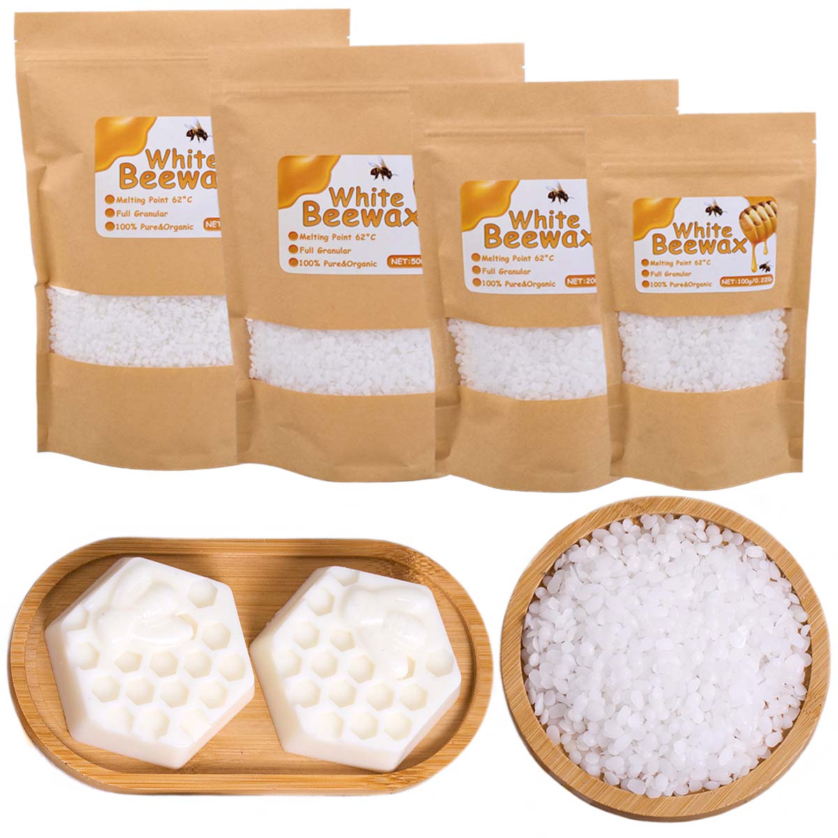 White Beeswax Pure Natural Gra - огляд і ціна Candle Making With Beeswax