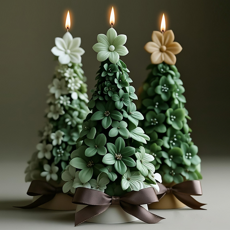 3D Christmas Tree Candle Silic - огляд і ціна Candle Making Party